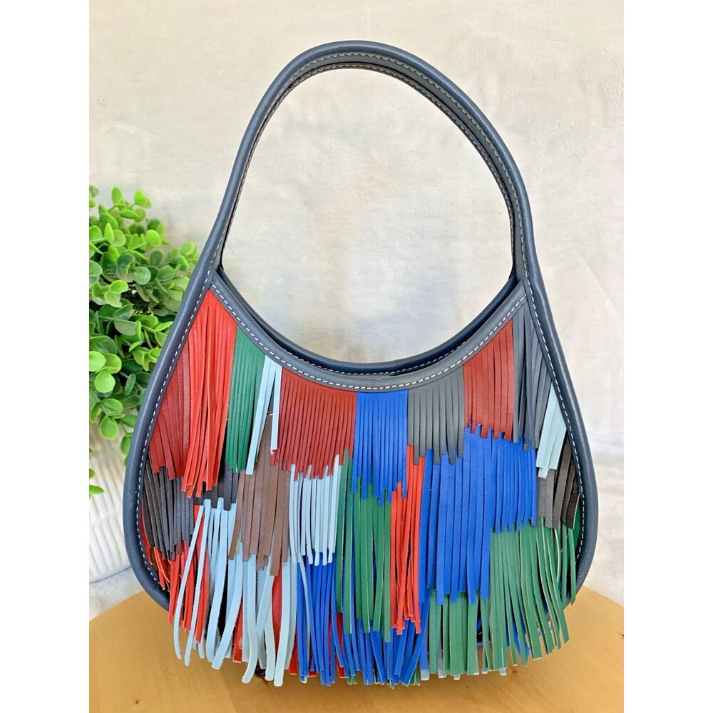 COACHTOPIA  Ergo Bag In Upcrafted Leather With Fringe CN960 - Picture 14 of 14